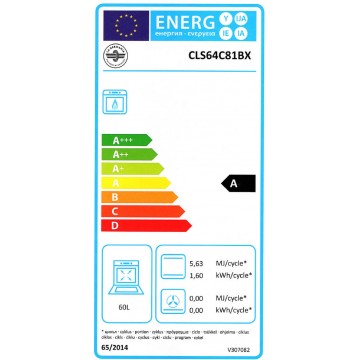 La Germania CLS6 4C 81 B X Κουζίνα Φυσικού Αερίου 60lt με Εστίες Φυσικού Αερίου Π59.5εκ. Inox